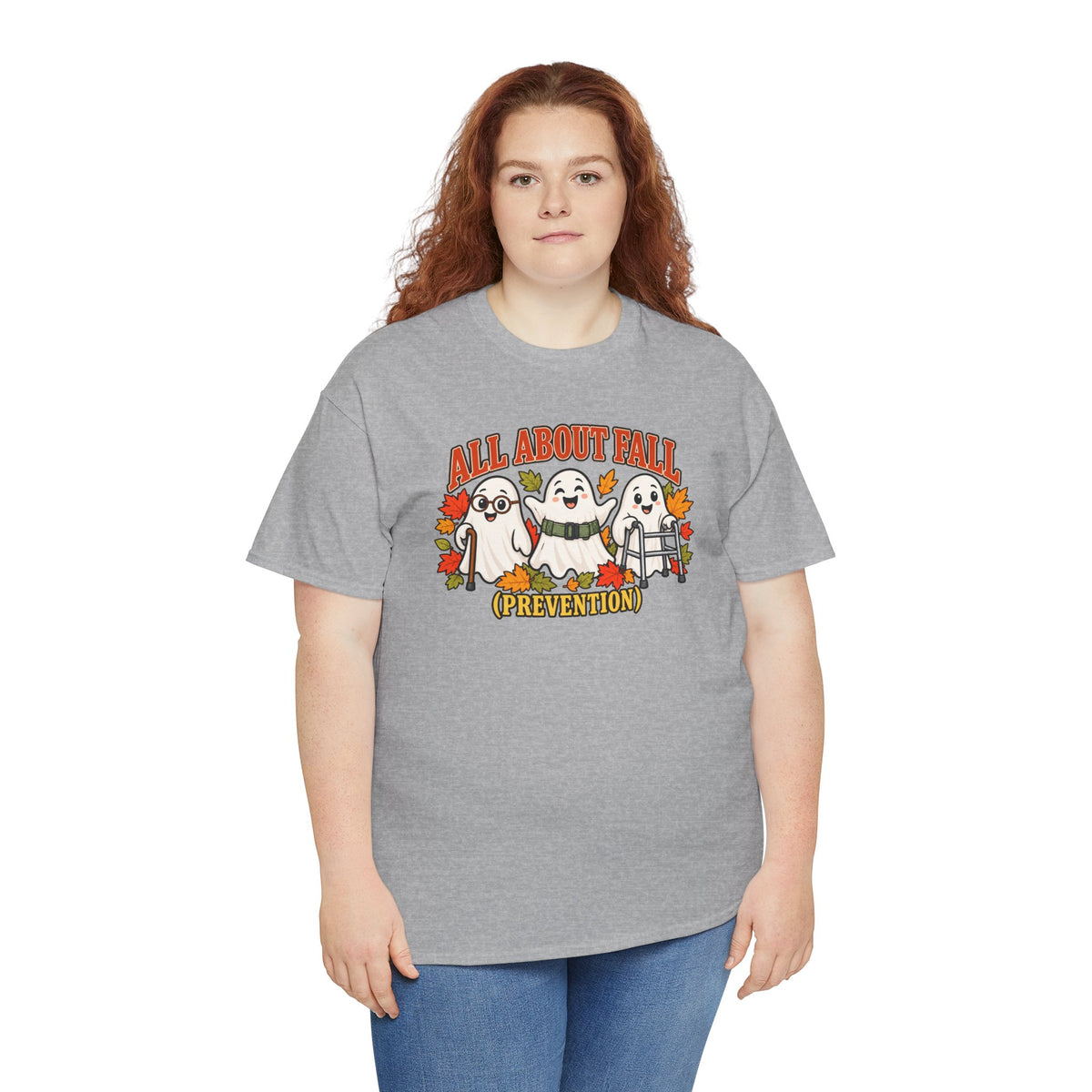All About Fall (Prevention) Ghost Tee — Cute Halloween Autumn T-Shirt