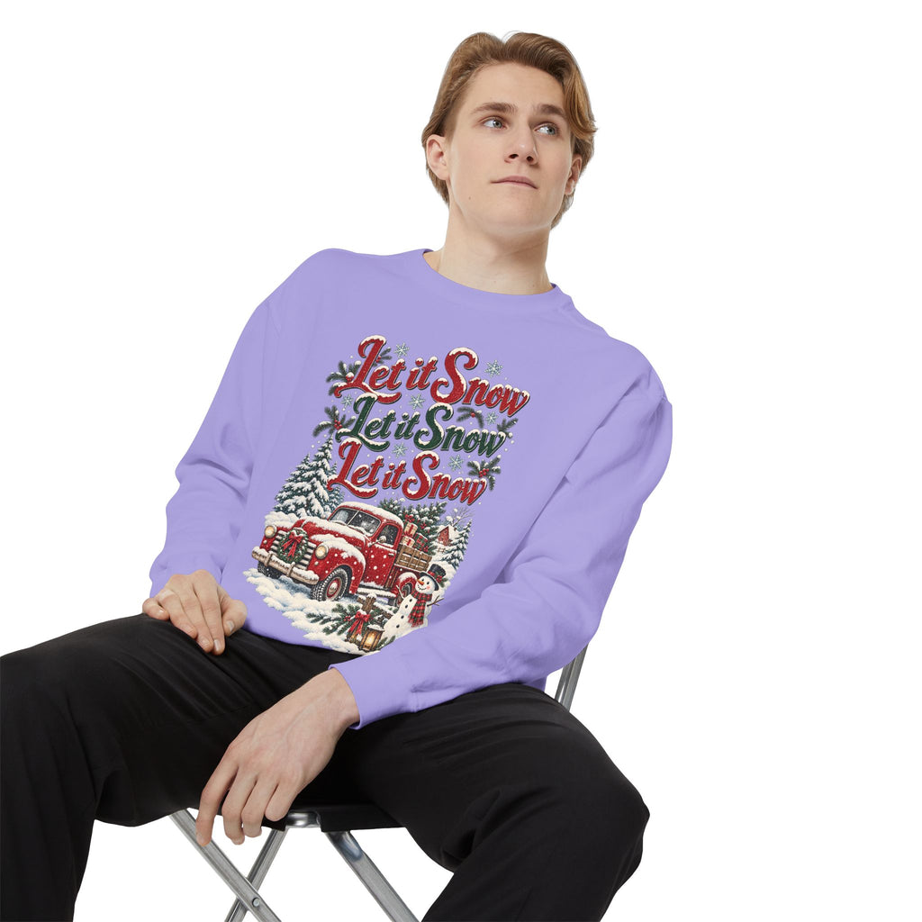 Let It Snow Vintage Truck Sweatshirt