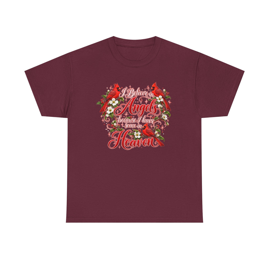 Angels from Heaven Cardinal Christmas T-Shirt