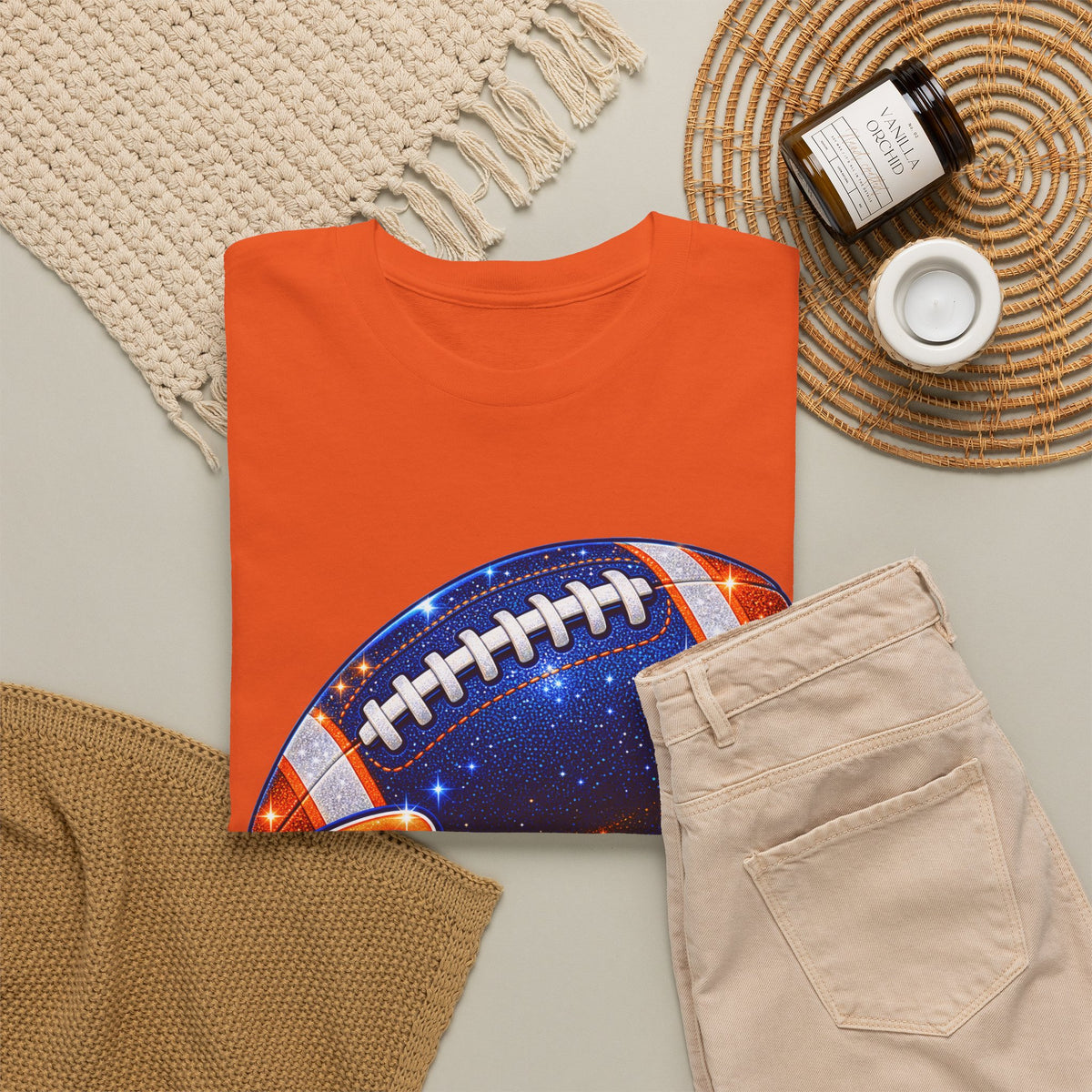 Broncos Football T-Shirt — Galaxy Football Graphic Tee