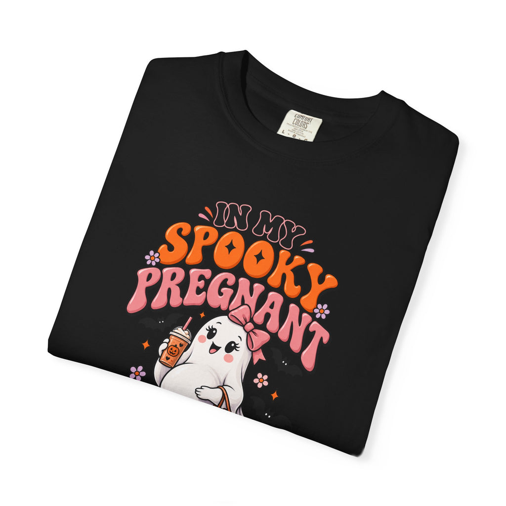 Pregnant Halloween T-Shirt — "In My Spooky Pregnant Era" Cute Ghost Maternity Tee