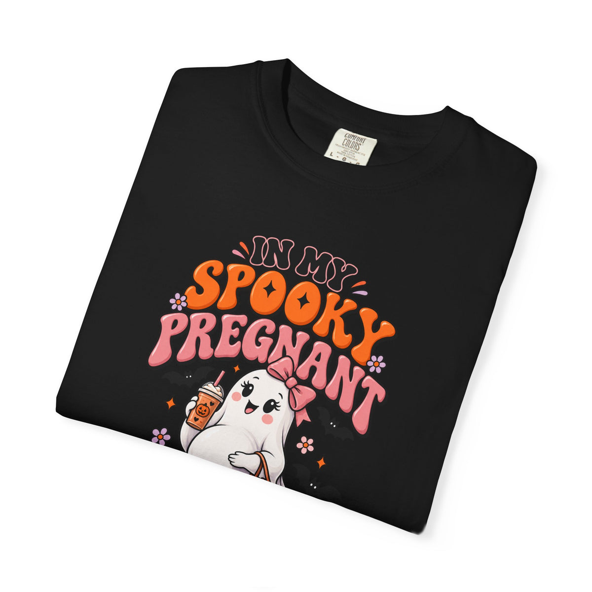 Pregnant Halloween T-Shirt — "In My Spooky Pregnant Era" Cute Ghost Maternity Tee