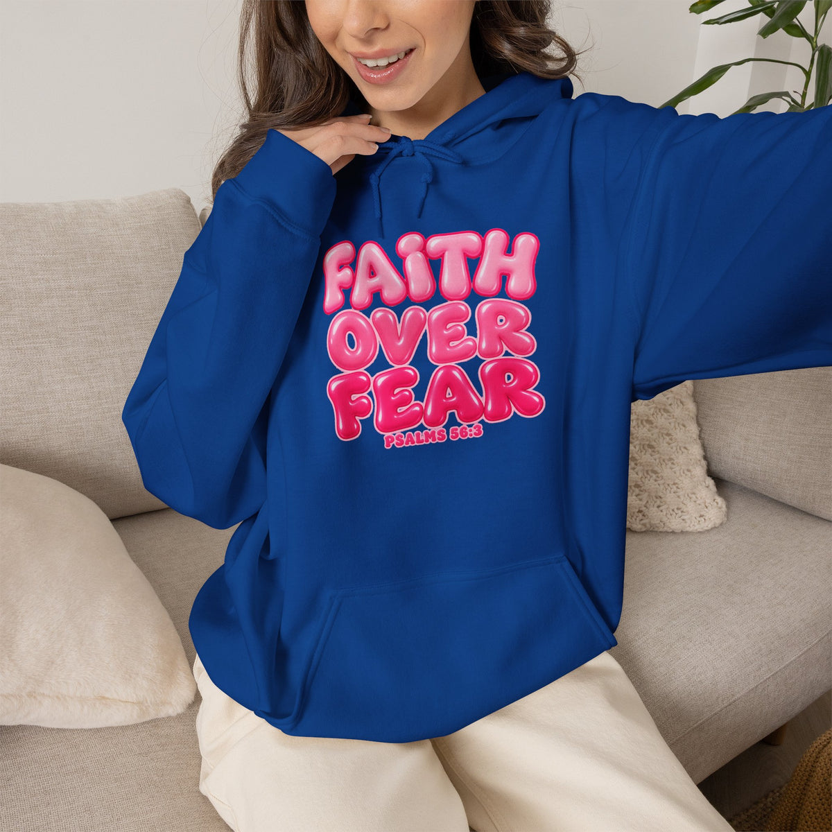 Faith Over Fear Inspirational Hoodie