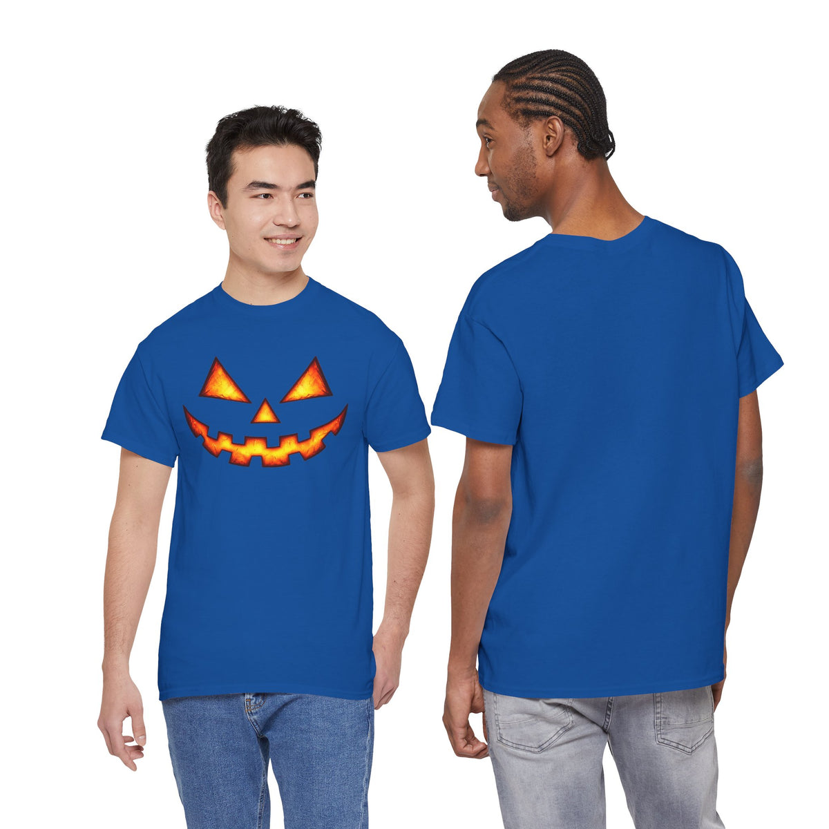 Jack-O'-Lantern Pumpkin Scary Face T-Shirt — Halloween Horror Costume Tee