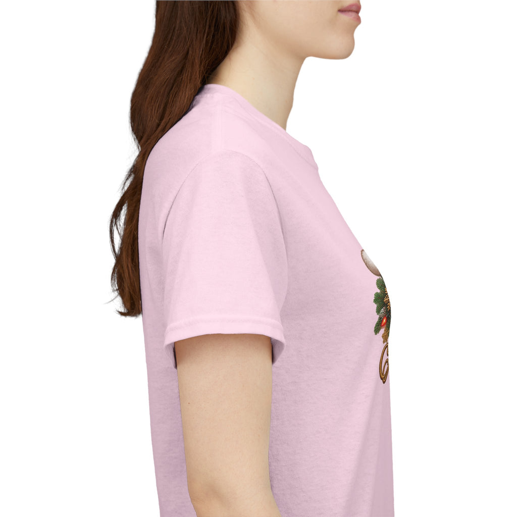 Merry Christmas Paw Prints Holiday Graphic Tee