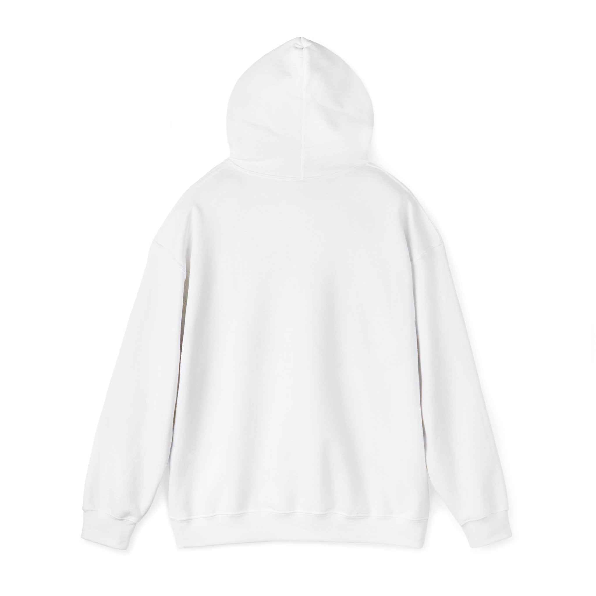 White Hoodie with Colorful 'Stand Tall' Floral Bear Chest Logo - Cozy Casual Pullover