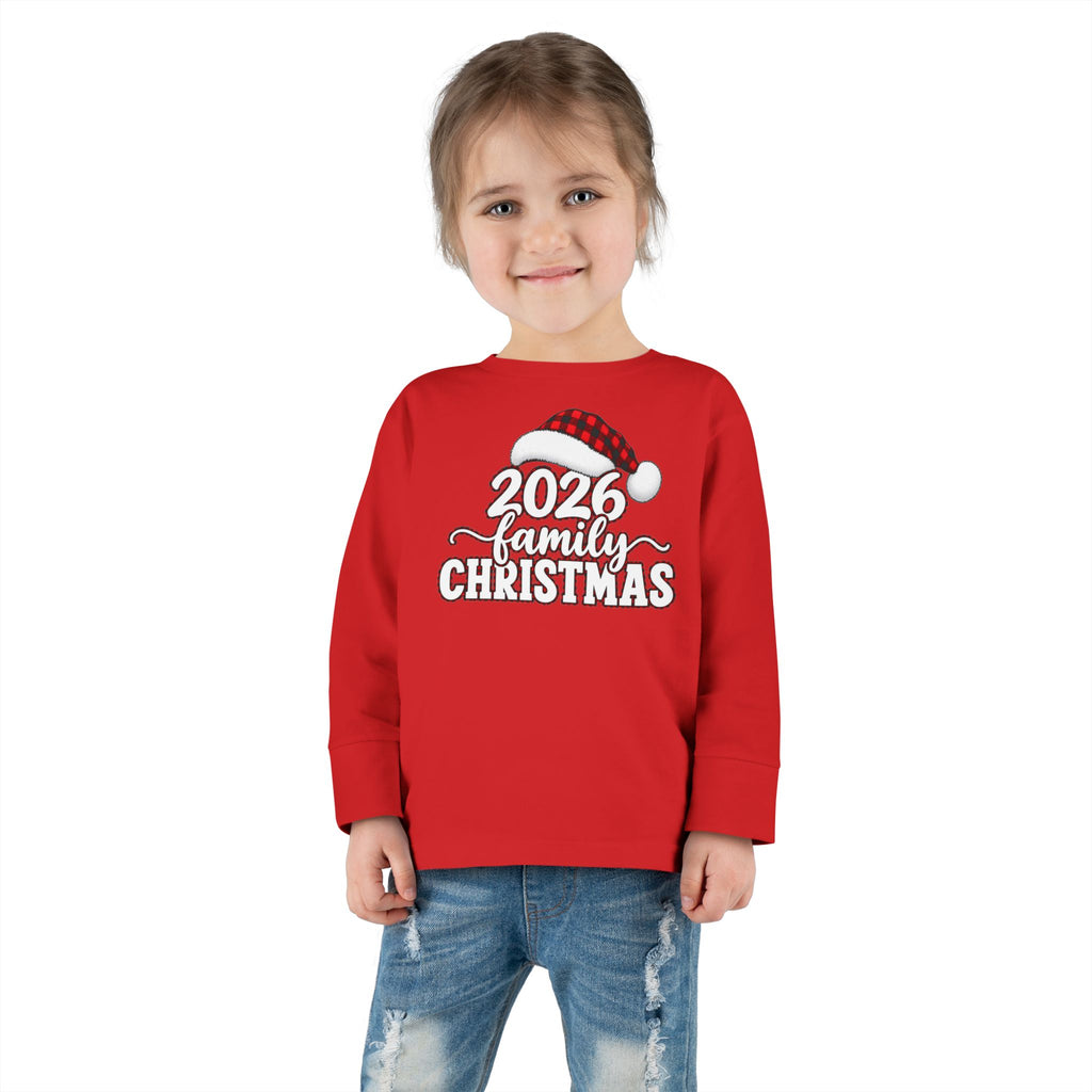 2026 Family Christmas Toddler Long Sleeve Tee