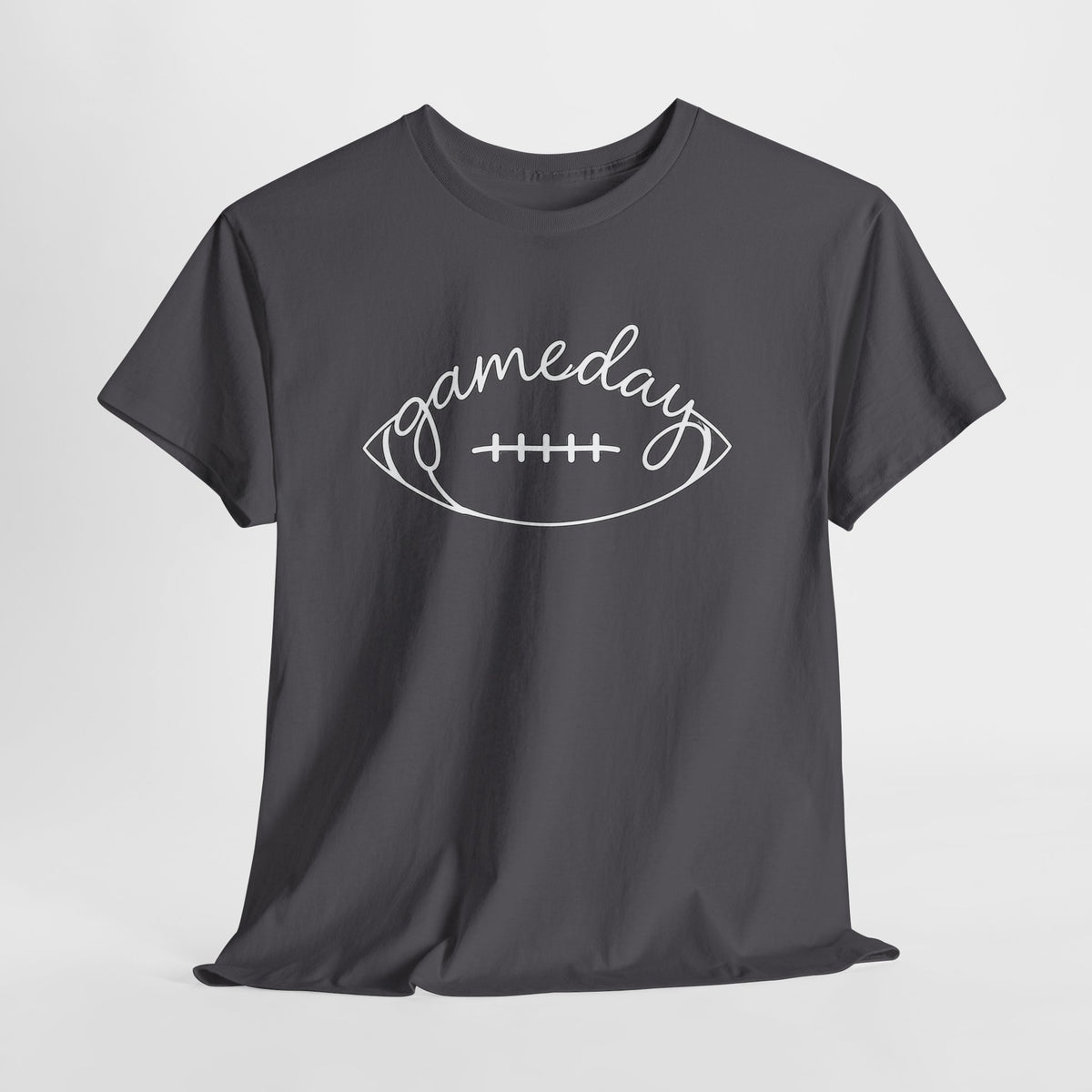Gameday Football Tee — 'gameday' Script Football Graphic T-Shirt