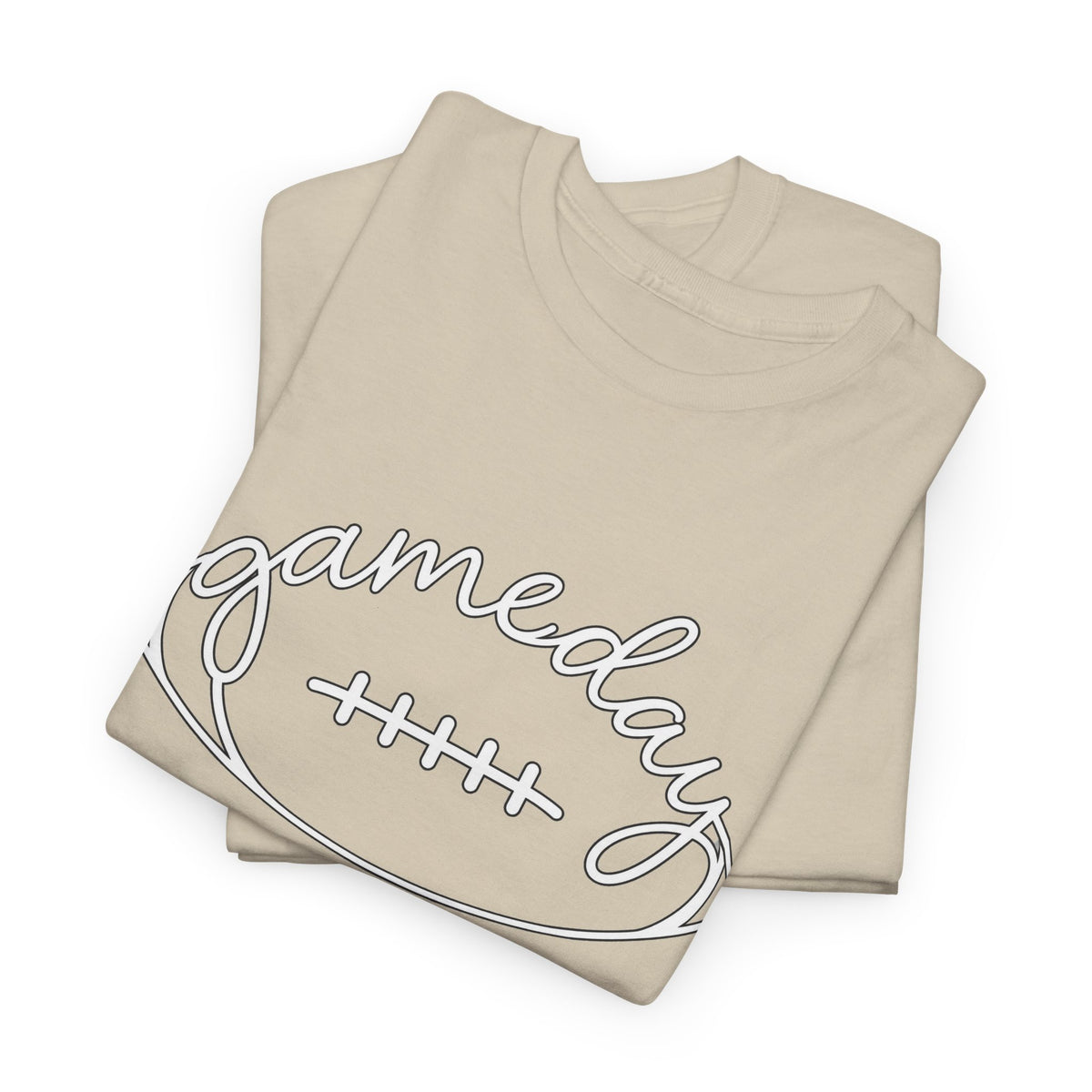 Gameday Football Tee — 'gameday' Script Football Graphic T-Shirt