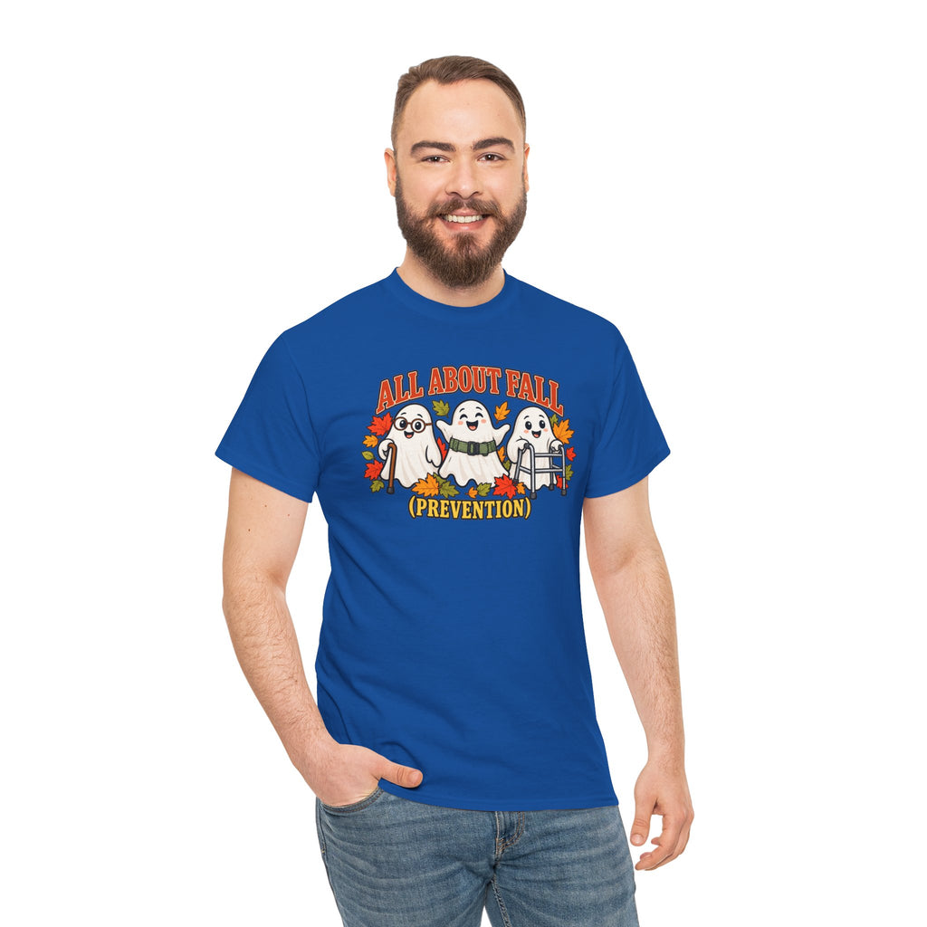 All About Fall (Prevention) Ghost Tee — Cute Halloween Autumn T-Shirt