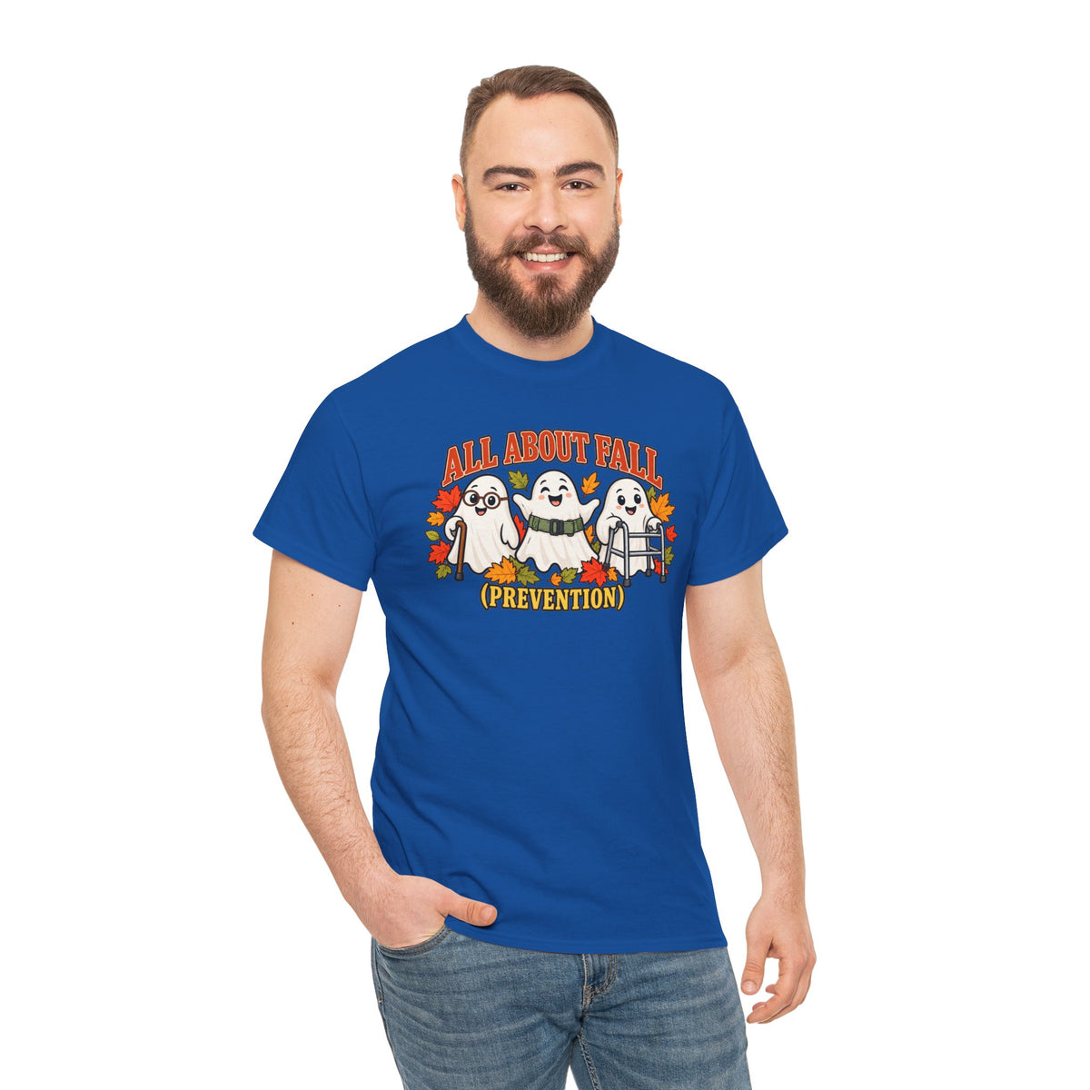 All About Fall (Prevention) Ghost Tee — Cute Halloween Autumn T-Shirt