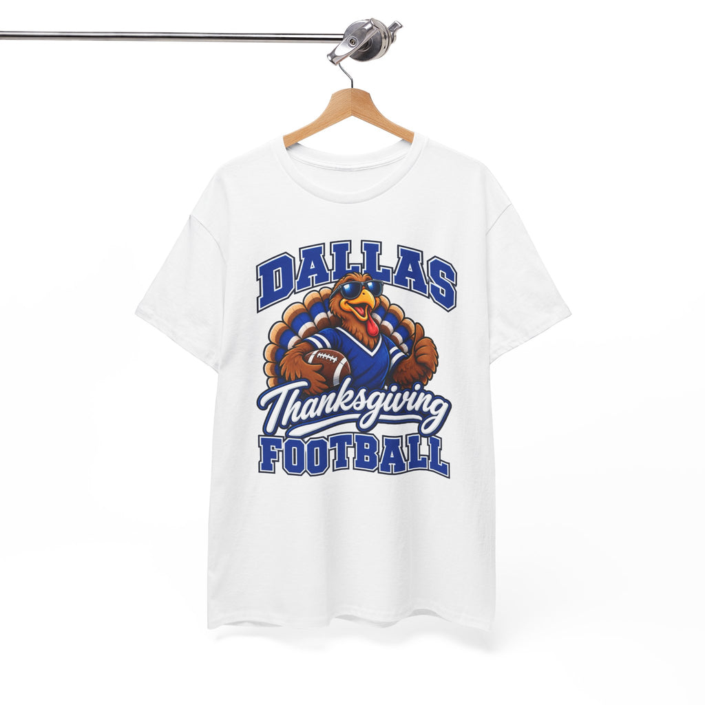 Dallas Thanksgiving Football T-Shirt — Turkey Mascot Game Day Tee