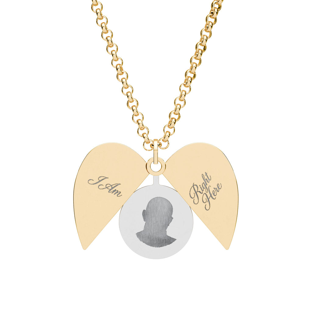 Engravable Hidden Message Heart Necklace — Secret Love Locket Jewelry