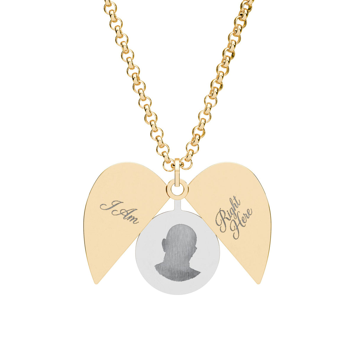 Engravable Hidden Message Heart Necklace — Secret Love Locket Jewelry