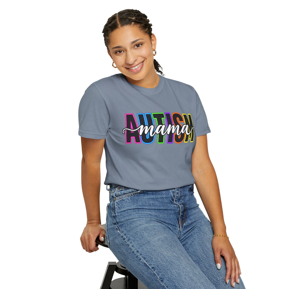 Autism Mama T-Shirt — Colorful Pride Support Tee for Moms