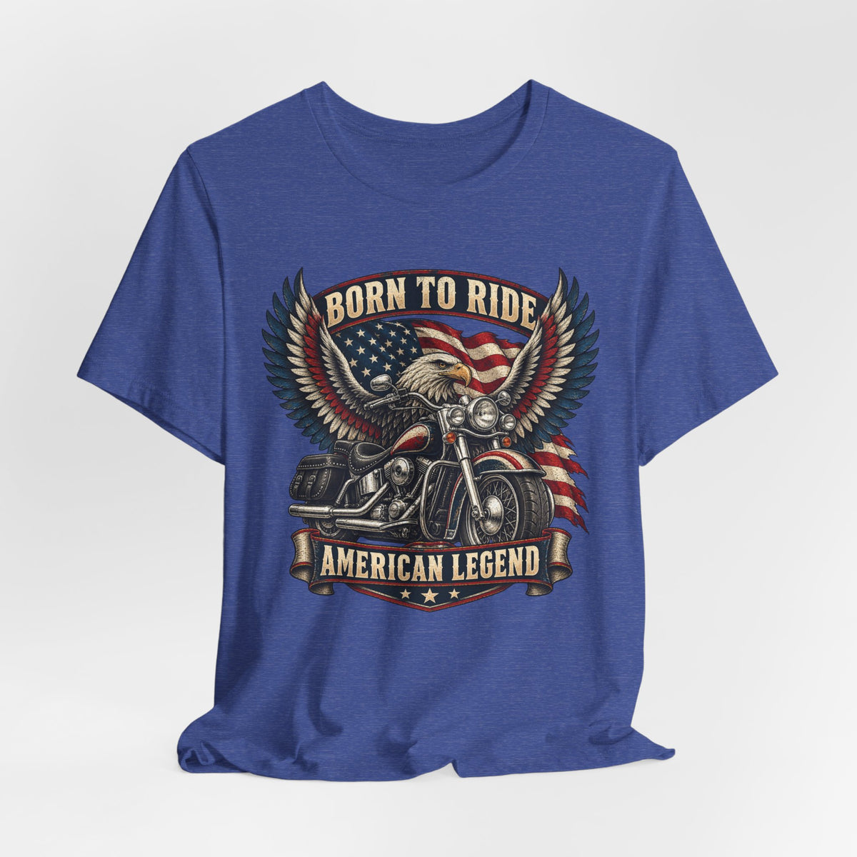 Born to Ride Eagle Motorcycle Tee — American Legend Patriotic T-Shirt
