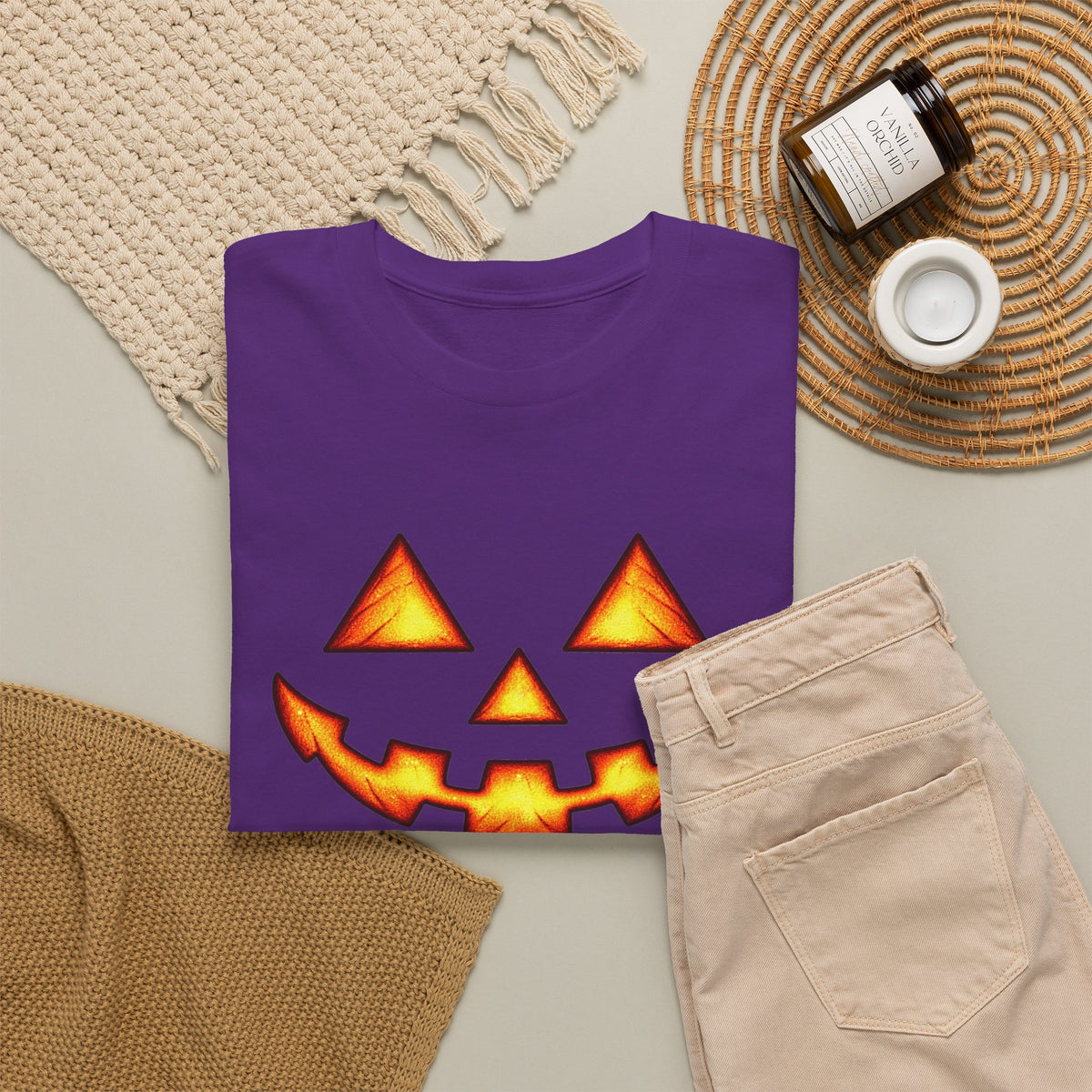 Halloween Jack-O'-Lantern Happy T-Shirt