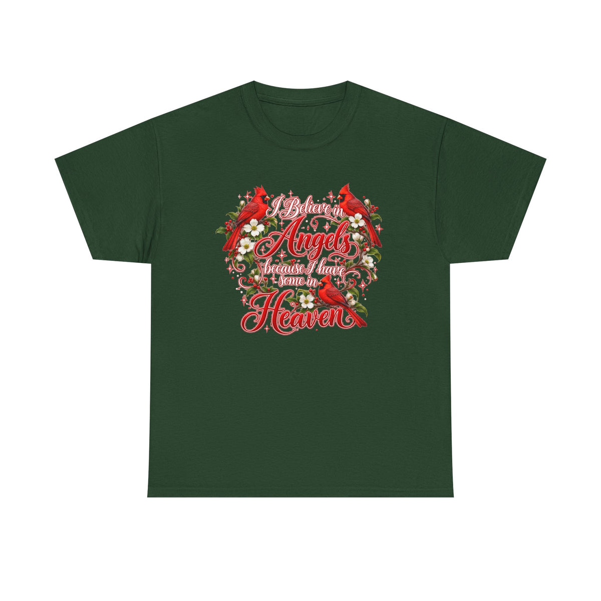 Angels from Heaven Cardinal Christmas T-Shirt