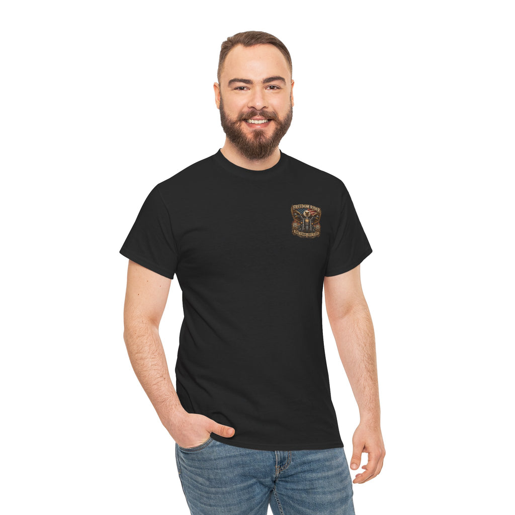 Freedom Rider Motorcycle T‑Shirt — Born to Roam Vintage Biker Tee