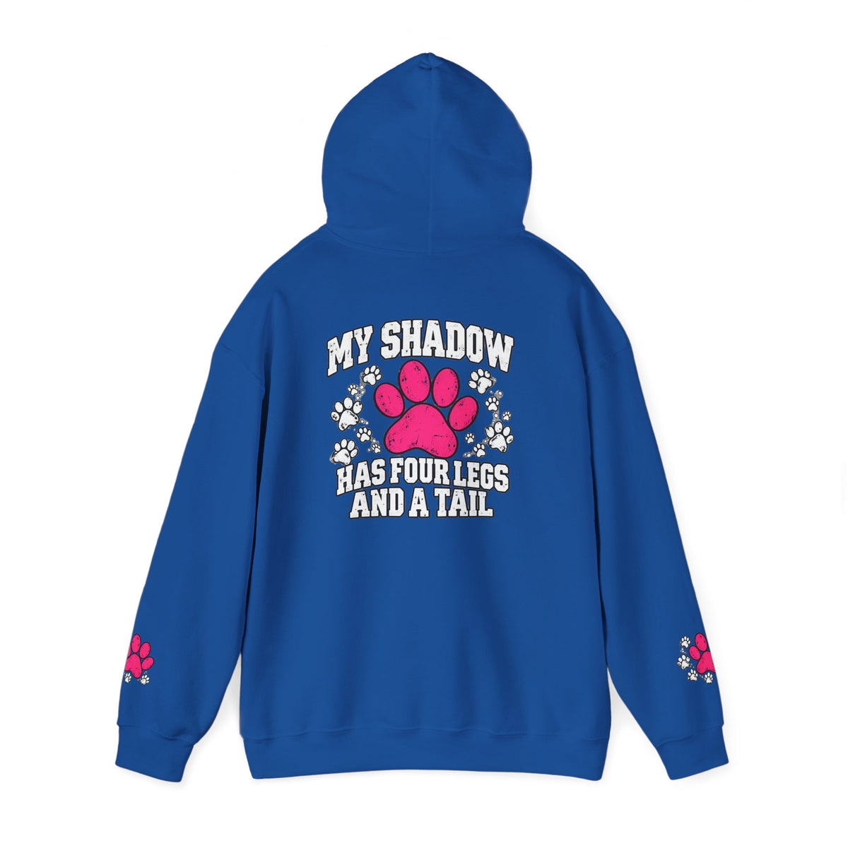 My Shadow Has Four Legs and a Tail Paw Print Hoodie