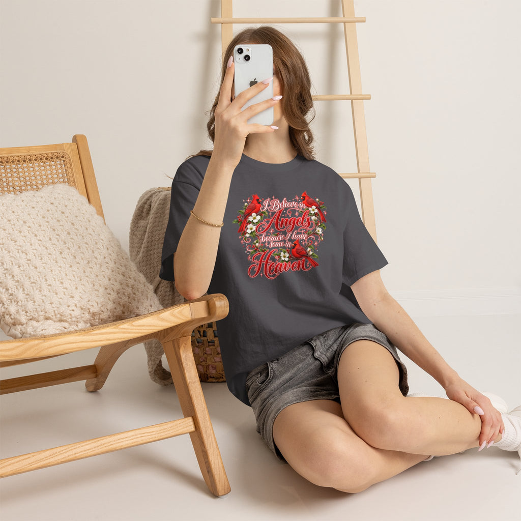 Angels from Heaven Cardinal Christmas T-Shirt
