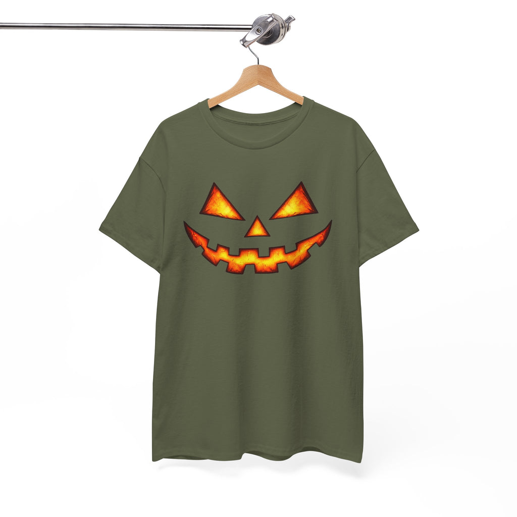 Jack-O'-Lantern Pumpkin Scary Face T-Shirt — Halloween Horror Costume Tee