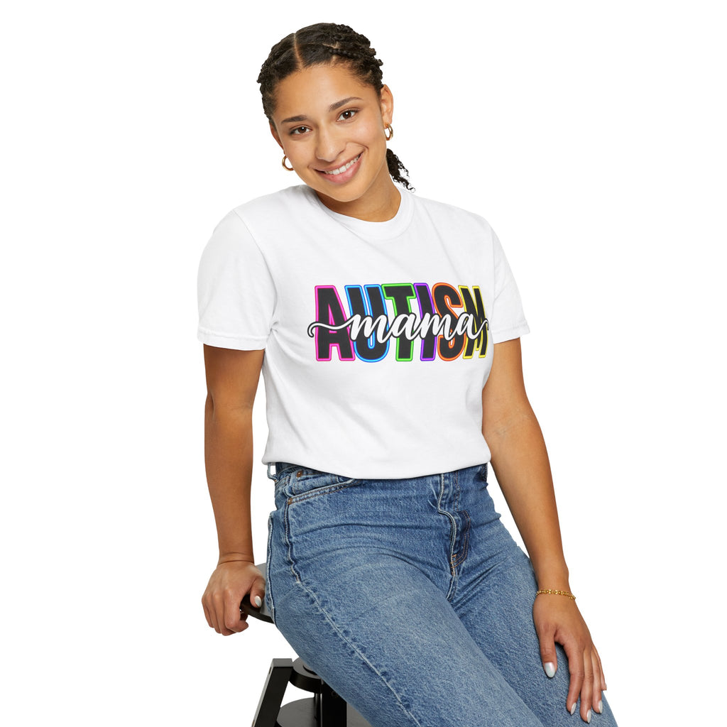 Autism Mama T-Shirt — Colorful Pride Support Tee for Moms