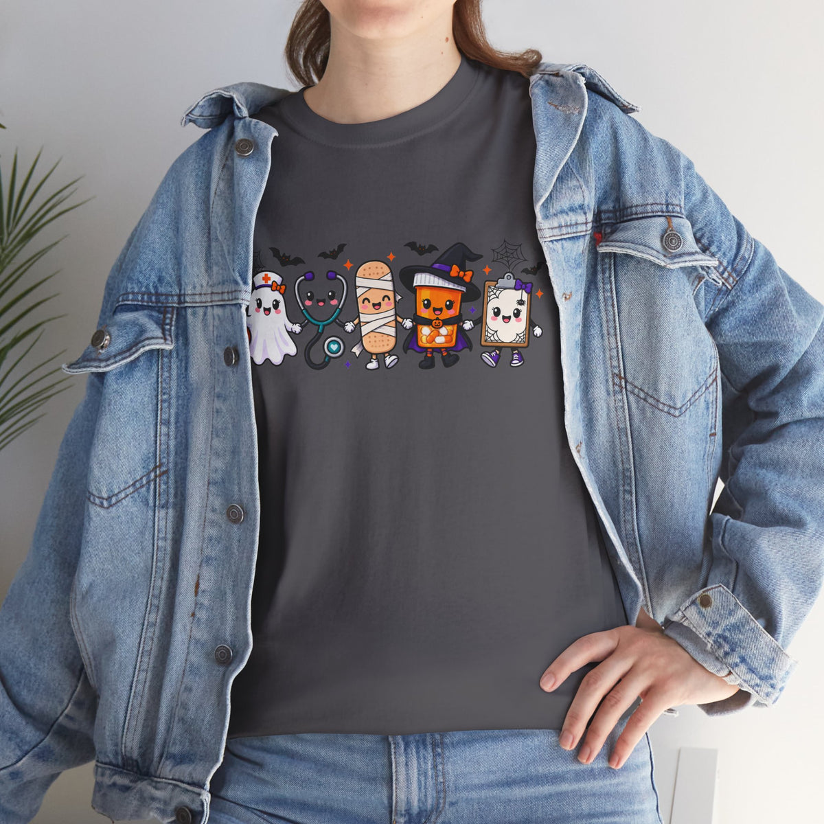 Halloween Candy Characters Tee — Cute Trick-or-Treat Ghosts & Candy Corn Shirt