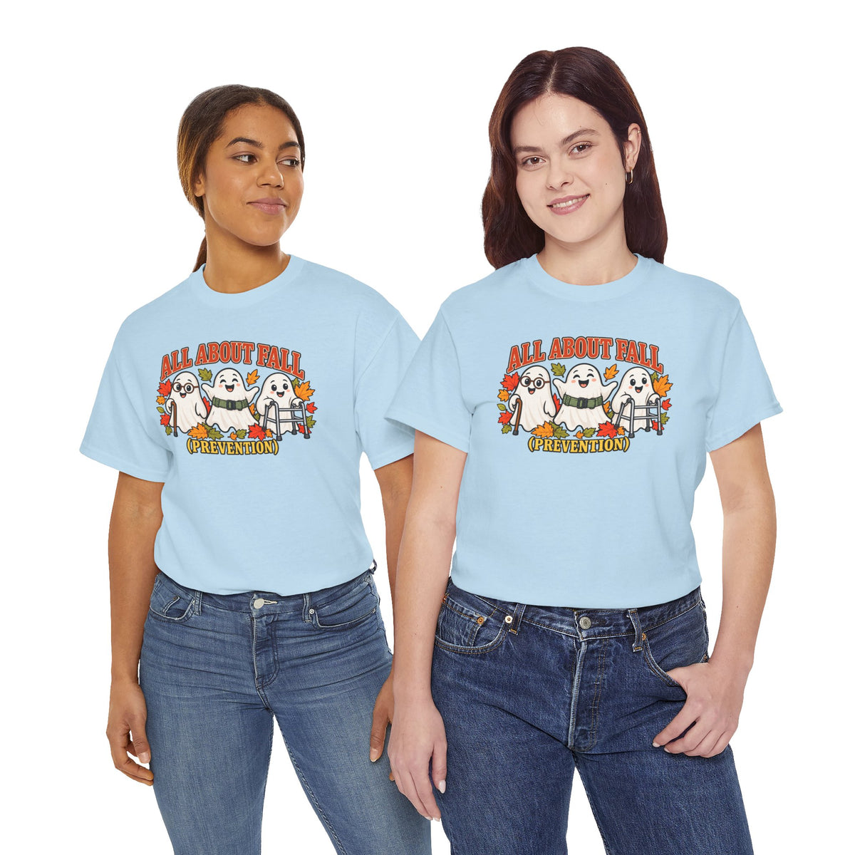 All About Fall (Prevention) Ghost Tee — Cute Halloween Autumn T-Shirt