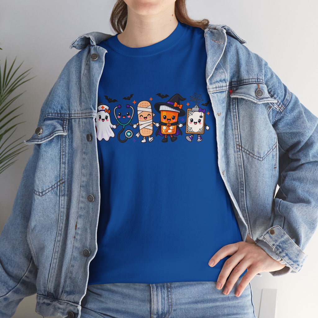 Halloween Candy Characters Tee — Cute Trick-or-Treat Ghosts & Candy Corn Shirt