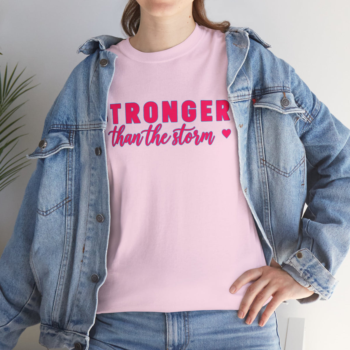 Stronger Than the Storm Tee - Inspirational Women's Resilience T-Shirt