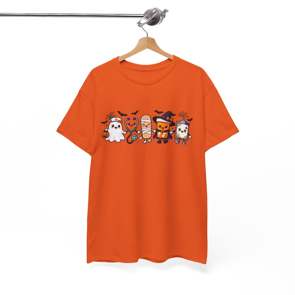 Halloween Candy Characters Tee — Cute Trick-or-Treat Ghosts & Candy Corn Shirt