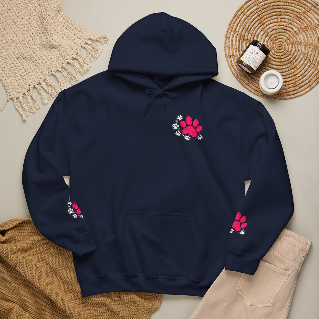 My Shadow Has Four Legs and a Tail Paw Print Hoodie