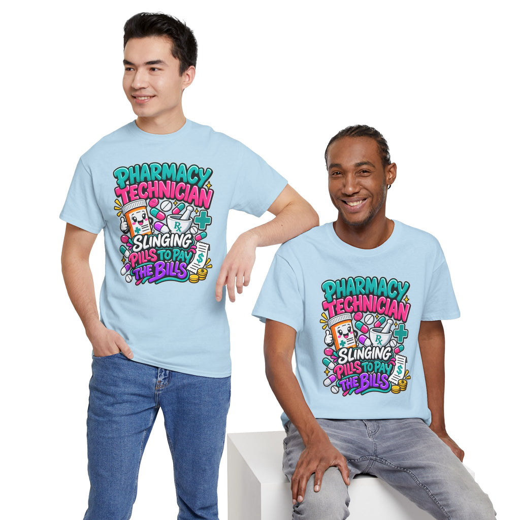 Pharmacy Technician T‑Shirt — "Slinging Pills to Pay the Bills" Graphic Tee