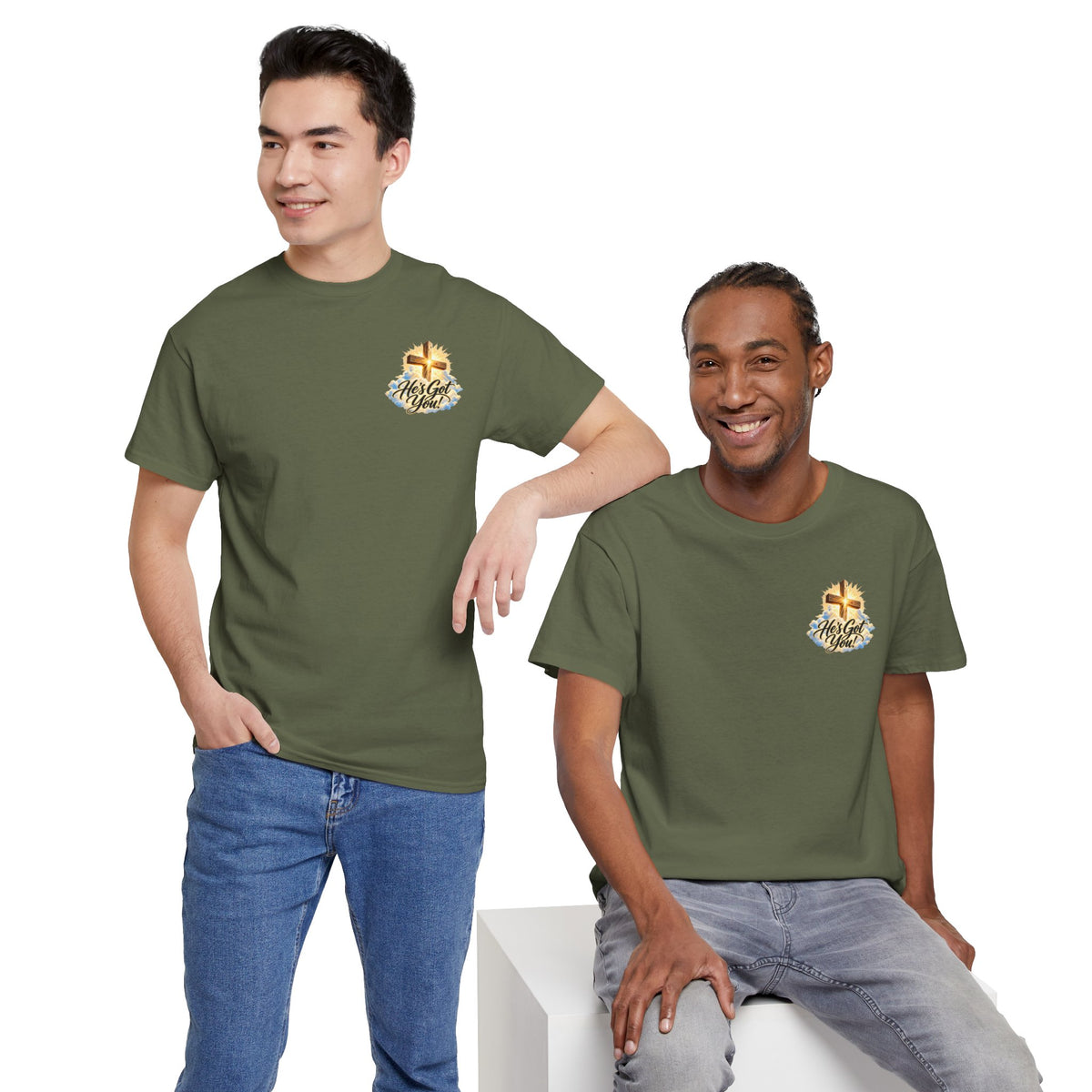 Don't Overthink It He's Got You Tee — Christian Cross Inspirational T‑Shirt
