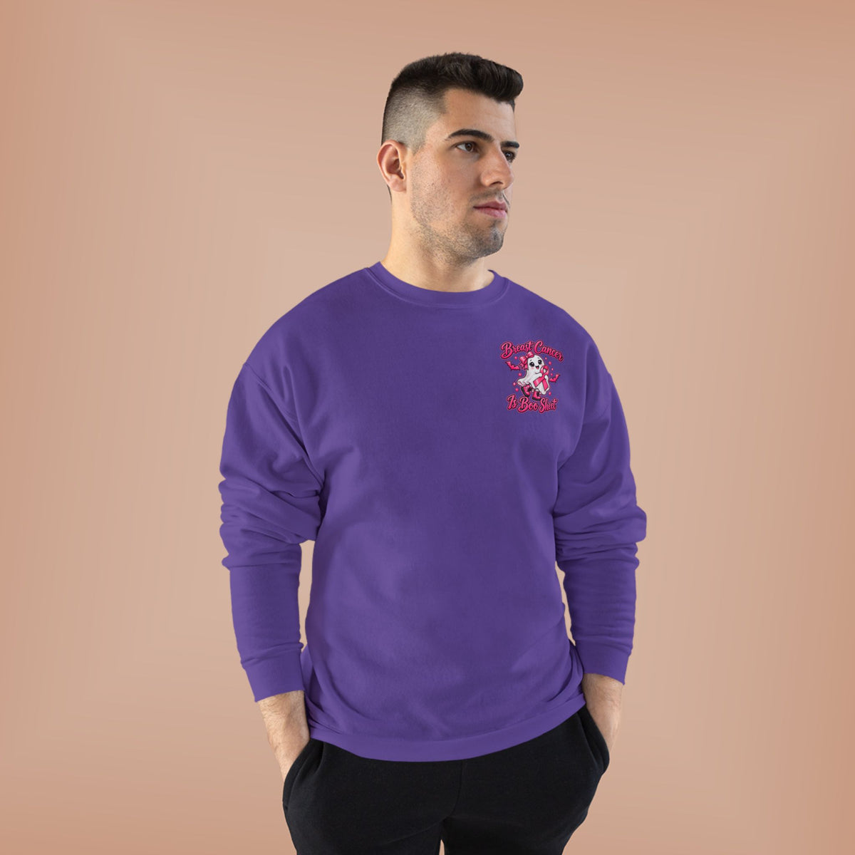 Breast Cancer Awareness Crewneck Sweatshirt – "In October We Wear Pink"