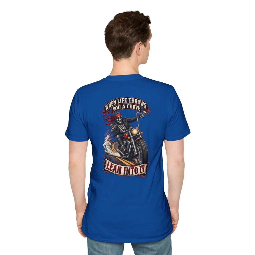 Motorcycle Rider Skull Tee — Born to Ride Graphic T-Shirt