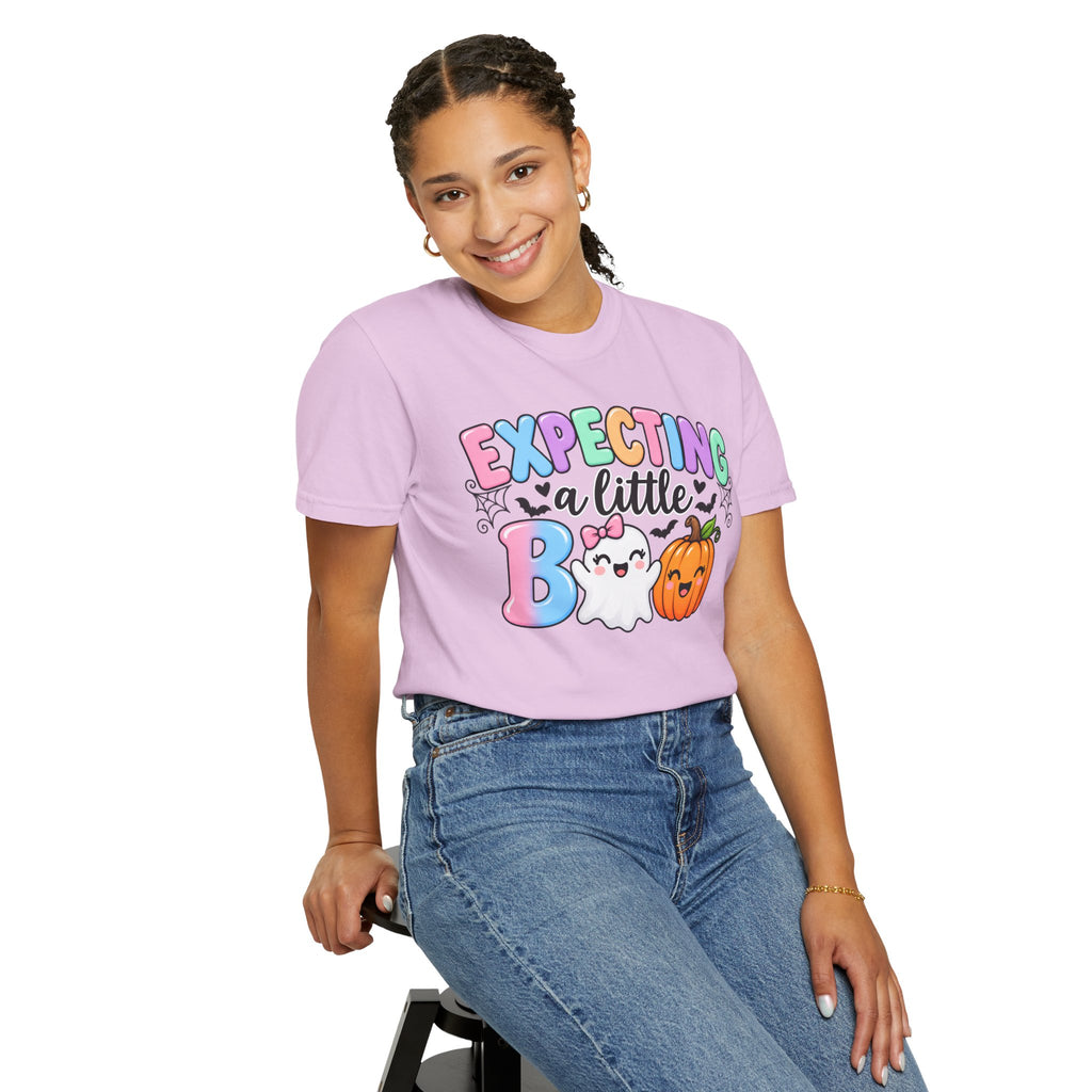 Expecting a Little Boo Maternity T-Shirt — Cute Halloween Pregnancy Tee