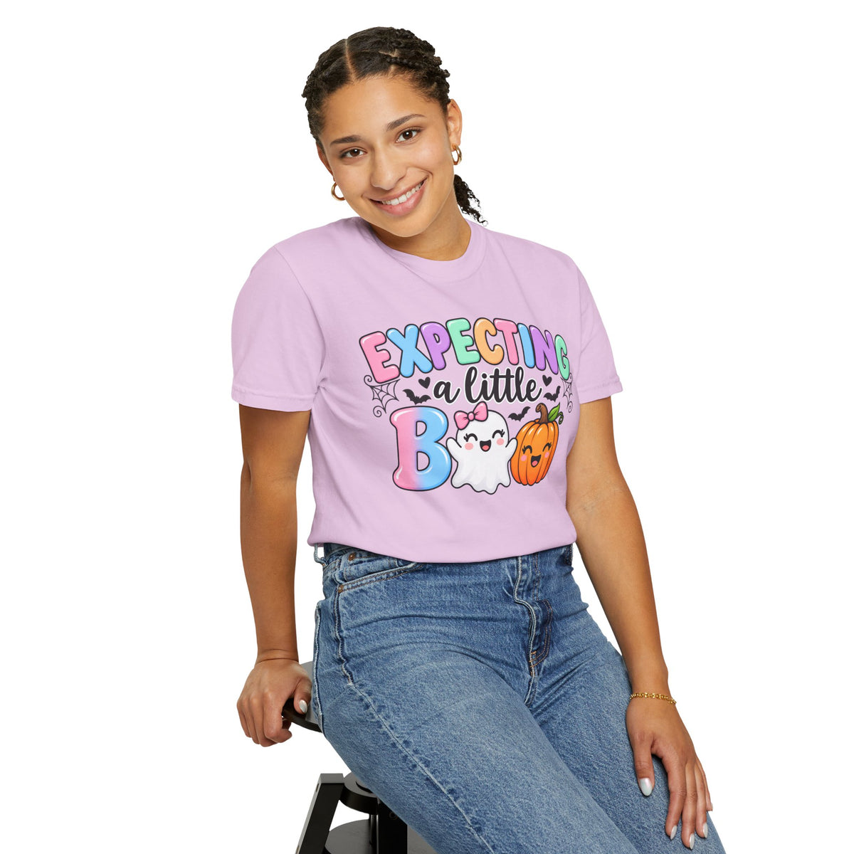 Expecting a Little Boo Maternity T-Shirt — Cute Halloween Pregnancy Tee