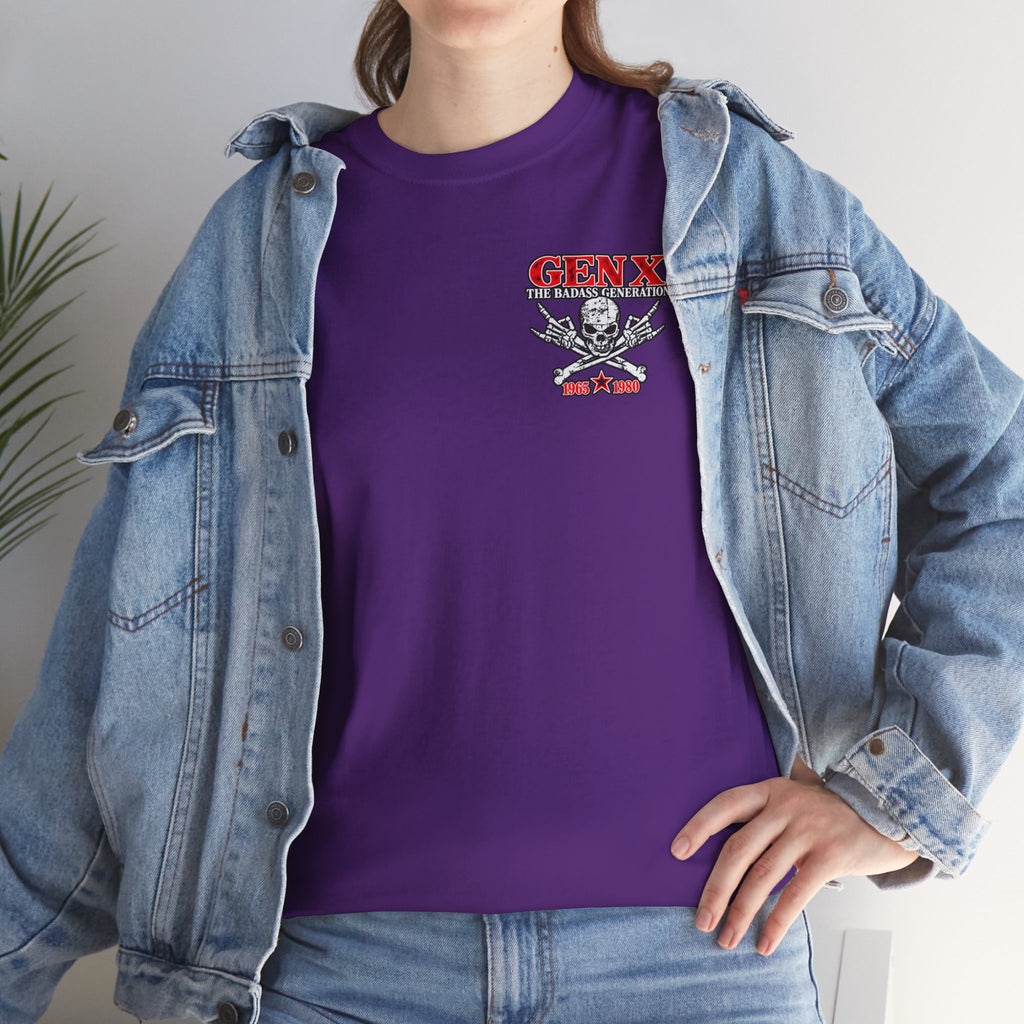 Gen X T‑Shirt — "The Badass Generation" Skull & Crossbones Retro Tee