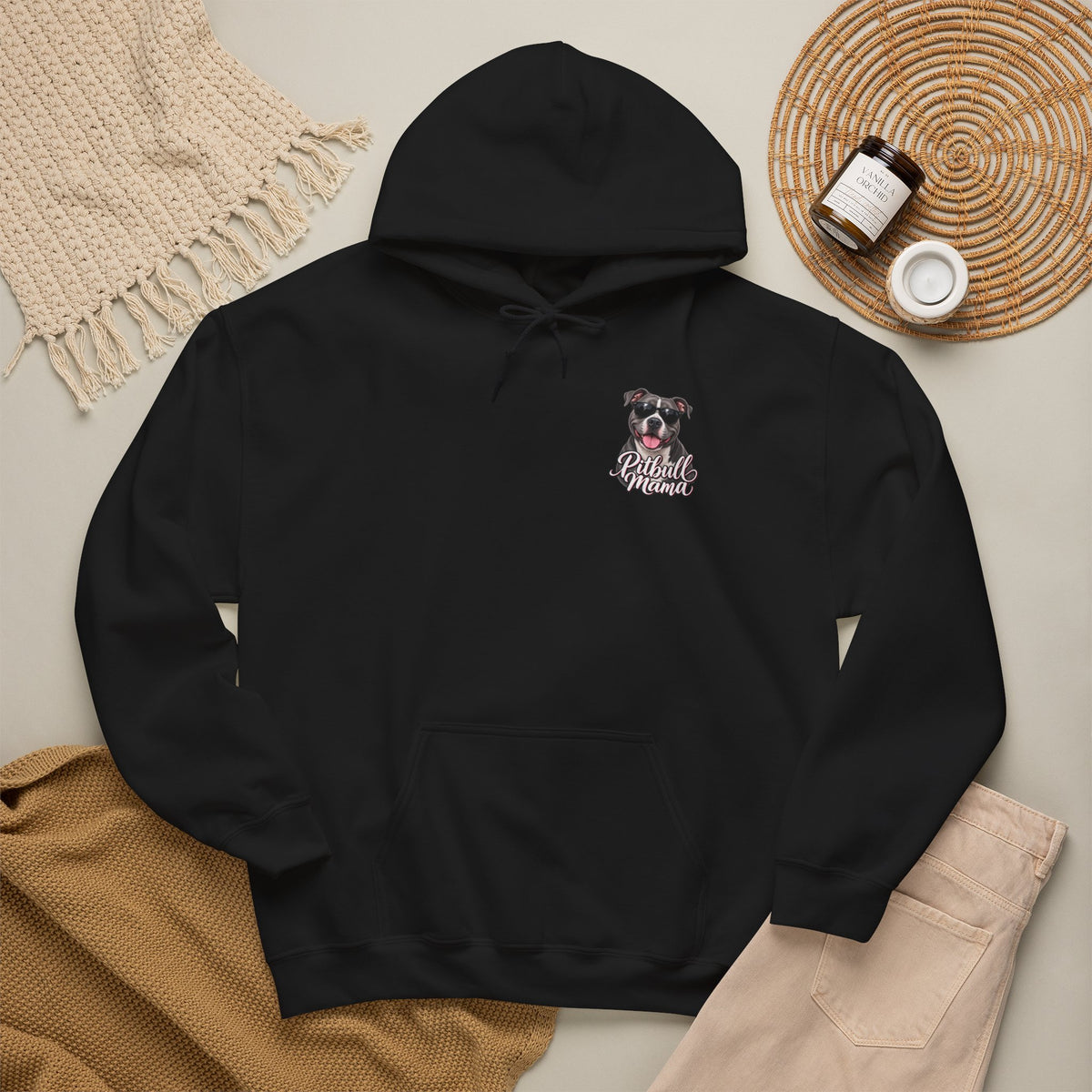 Pitbull Mama Hoodie — Cute Pitbull Dog Mom Pullover
