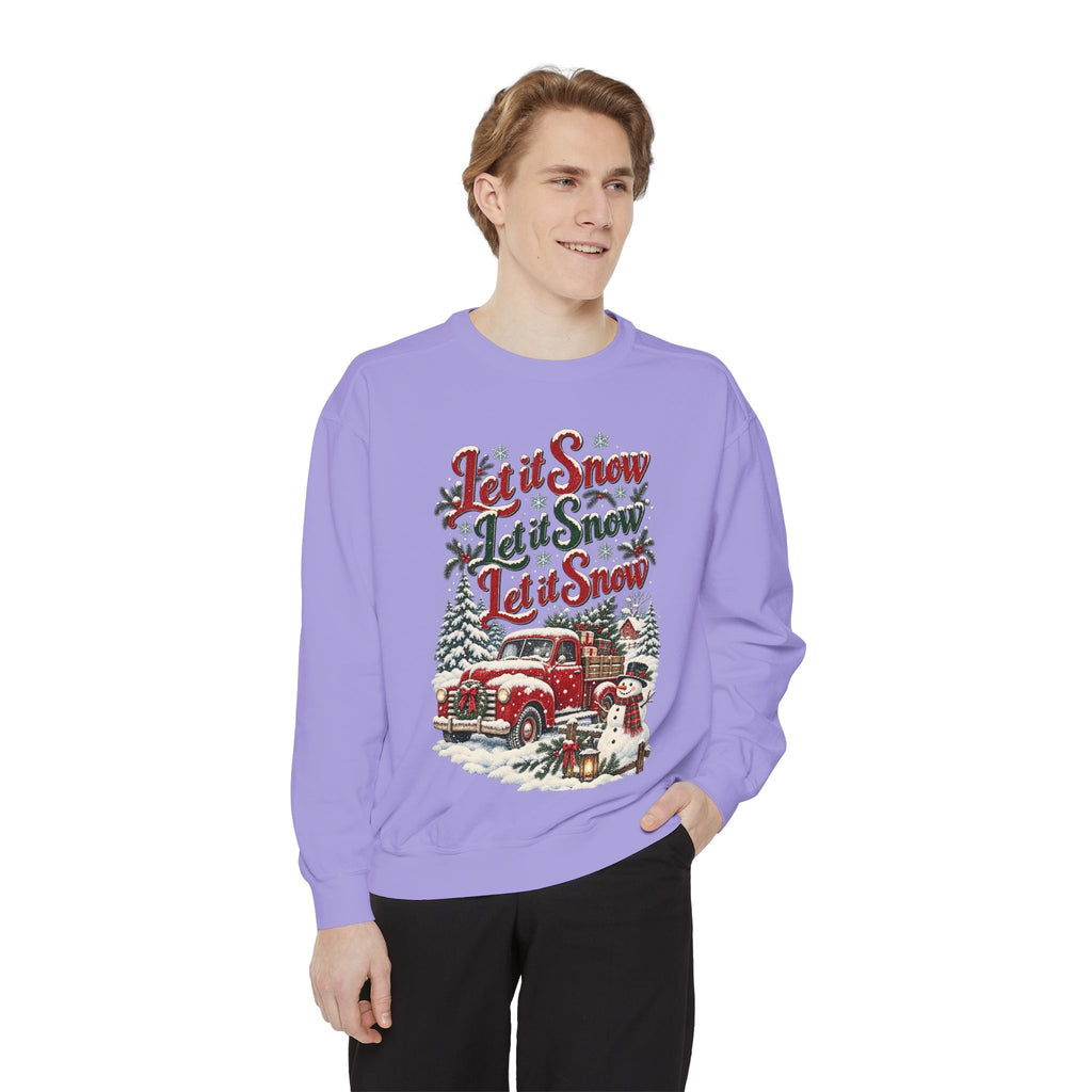 Let It Snow Vintage Truck Sweatshirt