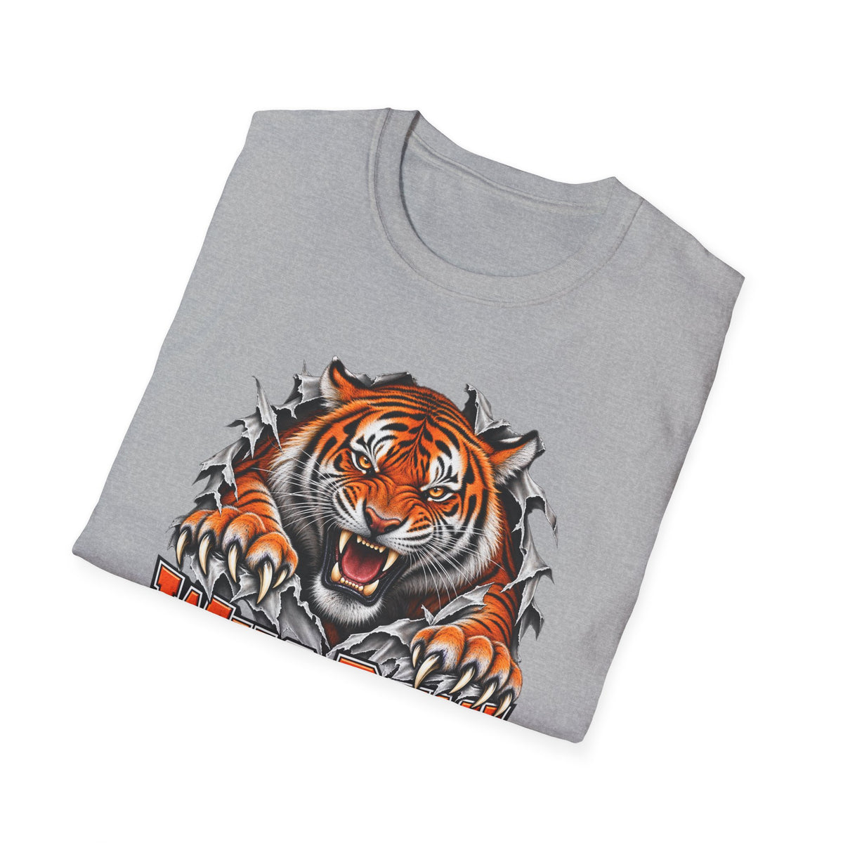 Tiger Graphic T-Shirt — "Who Dey!" Fierce Roaring Design