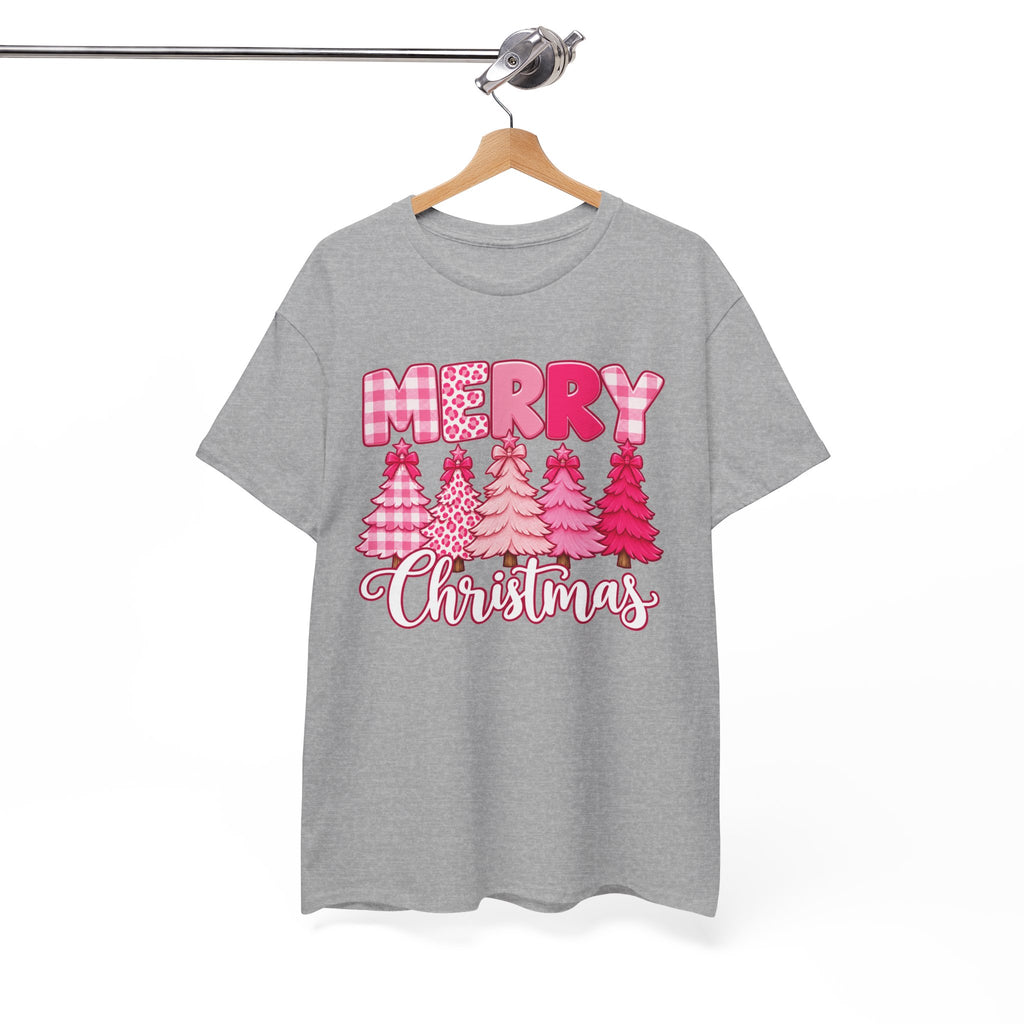 Merry Christmas Pink Christmas Tree T-Shirt