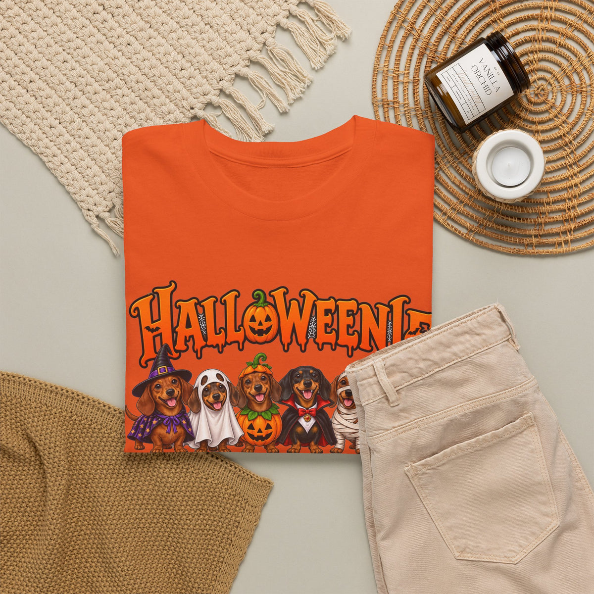 Halloweenie Dachshund T-Shirt | Halloween Dog Graphic