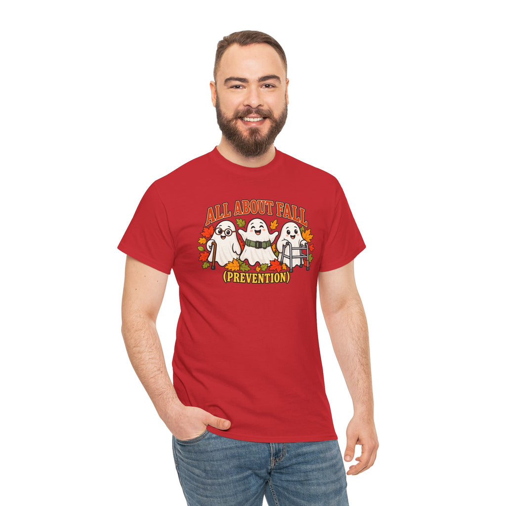 All About Fall (Prevention) Ghost Tee — Cute Halloween Autumn T-Shirt