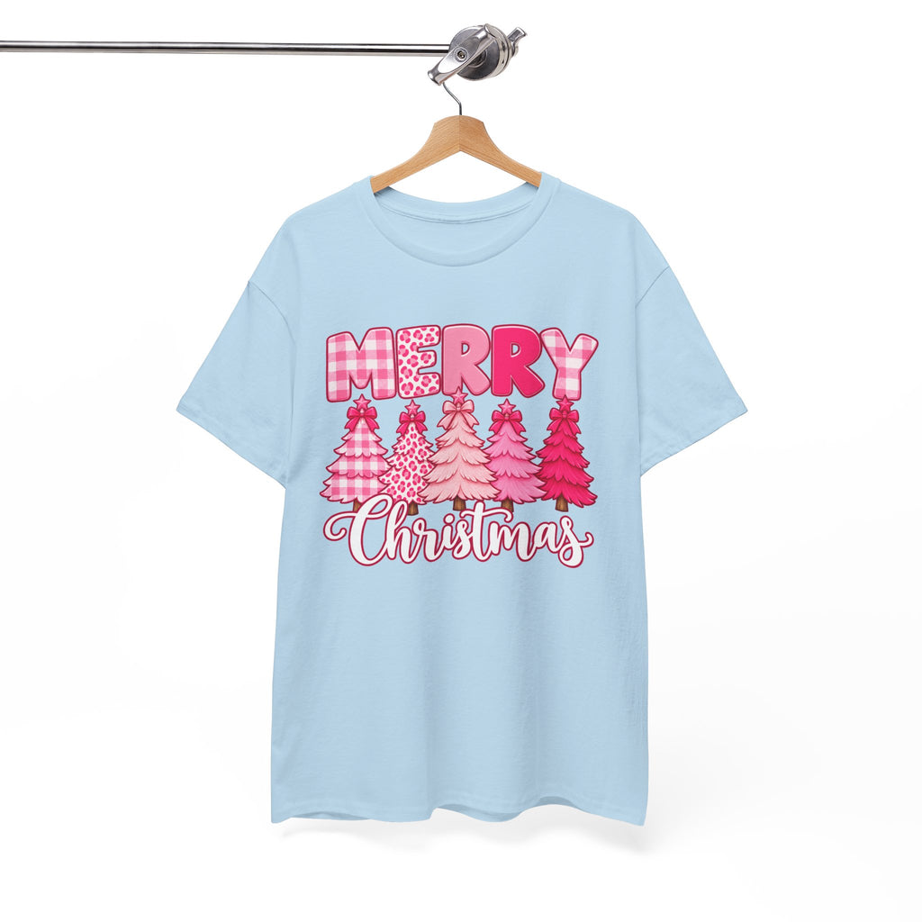 Merry Christmas Pink Christmas Tree T-Shirt