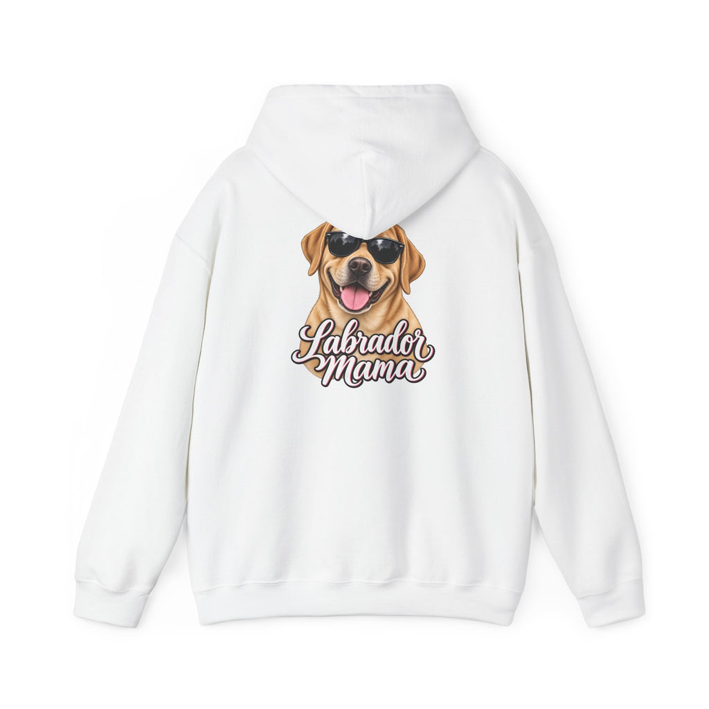 Labrador Mama Hoodie — Dog Mom Sweatshirt with Cute Sunglasses Lab Design