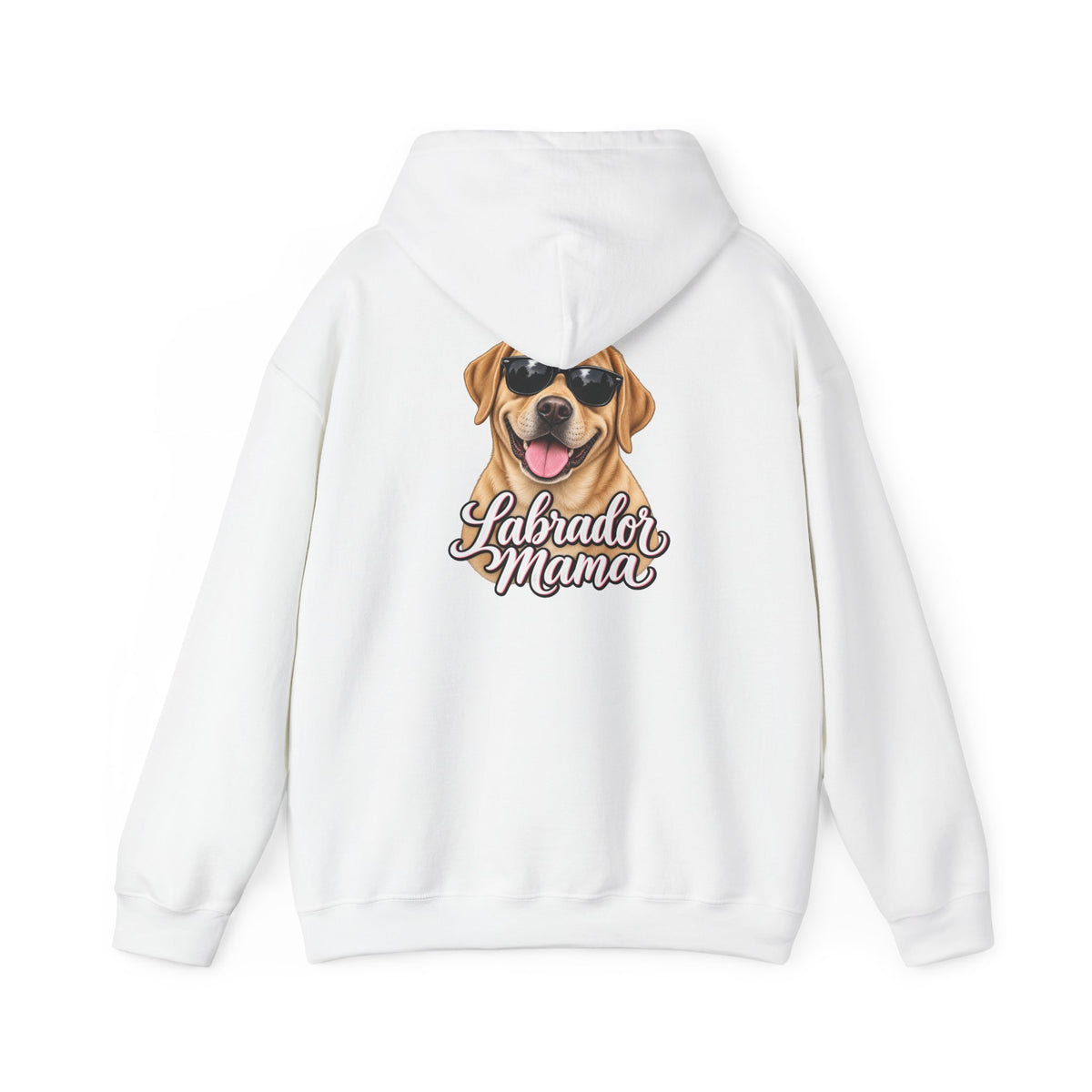 Labrador Mama Hoodie — Dog Mom Sweatshirt with Cute Sunglasses Lab Design