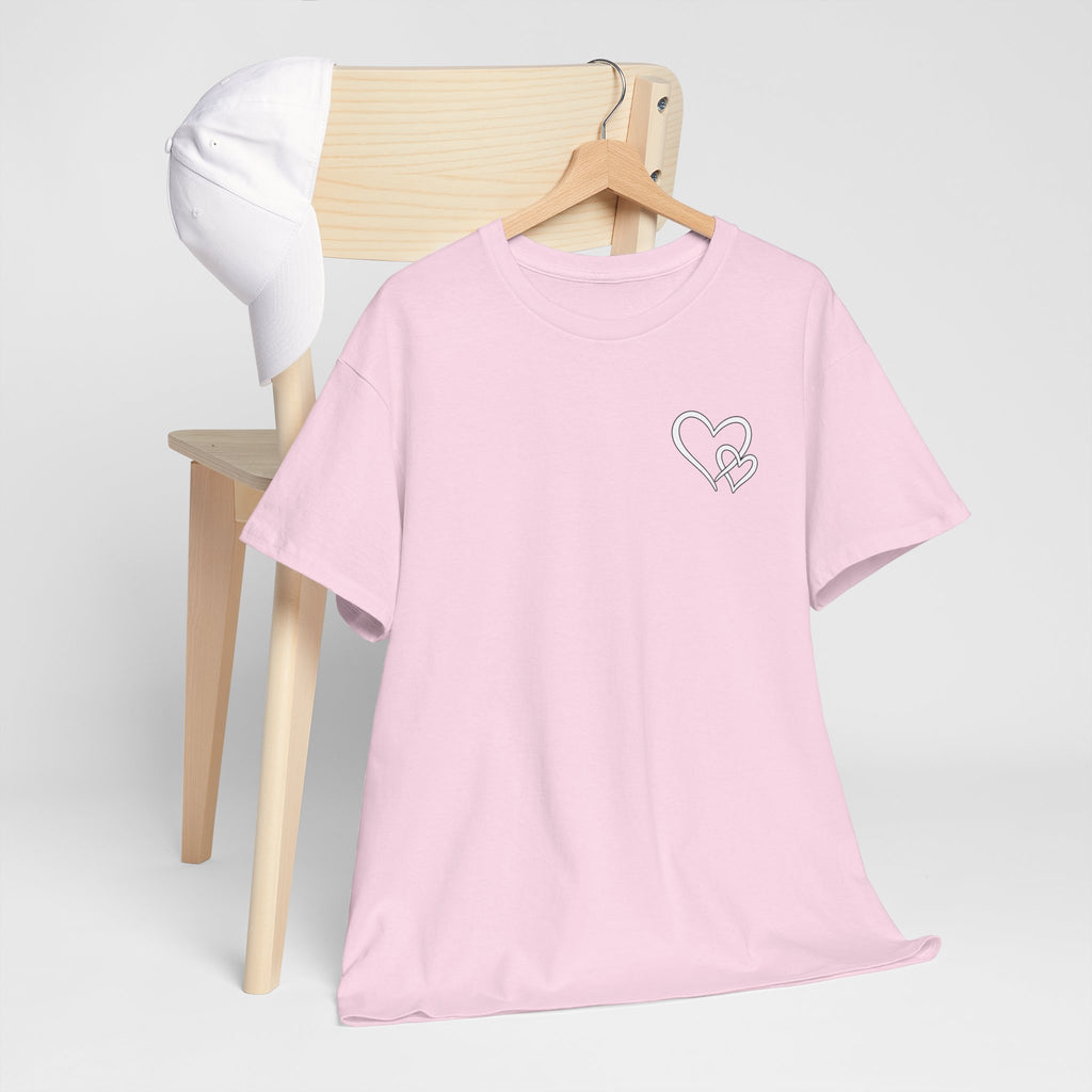 Inspirational Heart T-Shirt – "To the Person Behind Me: You Are Amazing, Beautiful and Enough" Motivational Tee